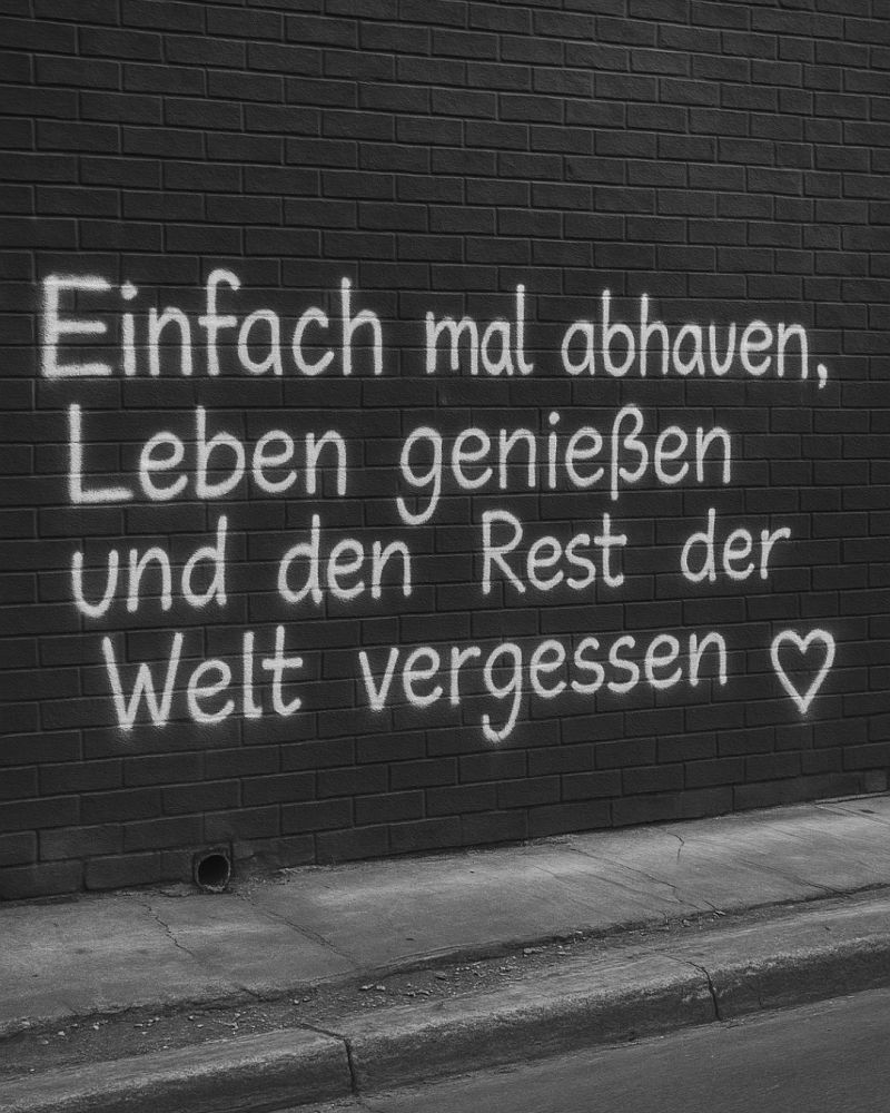 Einfach mal abhauen, Leben genießen und den Rest der Welt vergessen.